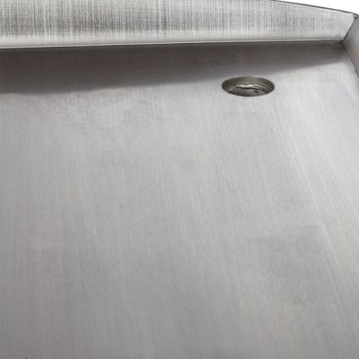 Plancha au gaz BRASERO Silvia II G - 3 Brûleurs - 67 x 34 cm - Inox, Noir