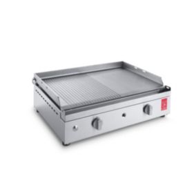 Plancha CHEF 55 Lisse Rainurée en Inox 304 Alimentaire