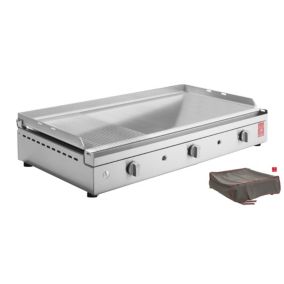 Plancha CHEF 80 Lisse Rainurée + Housse PLANET