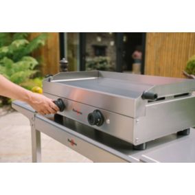 Plancha électrique acier inoxydable Krampouz Saveur Double