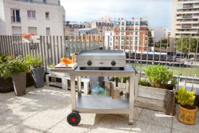 Plancha électrique acier inoxydable Krampouz Saveur Double
