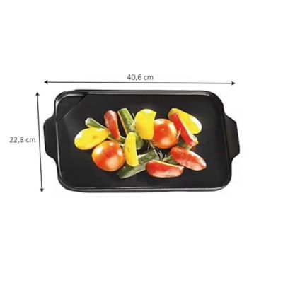 Plancha en céramique pour barbecue 22,8 x 40,6 cm Blooma