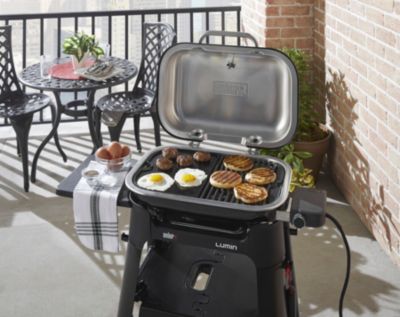 Plancha en fonte pour barbecue électrique Weber Lumin Compact