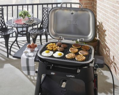 Plancha en fonte pour barbecue électrique Weber Lumin