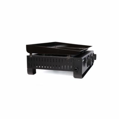 Plancha gaz 3 brûleurs 6 kW avec plaque acier émaillé et récupérateur de graisse Cook'in garden