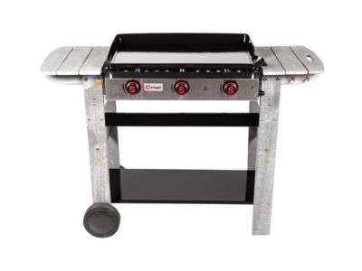 Plancha gaz 3 brûleurs San Sebastian - 61 x 38,5 cm - 8 kW