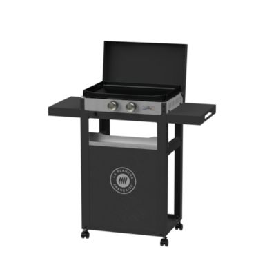Plancha gaz avec chariot 250 Duo Le marquier H.114 x P.52 cm 6 personnes