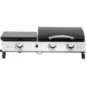 Plancha gaz avec couvercle "Rasio"  7.5 KW  3 brûleurs  Noir