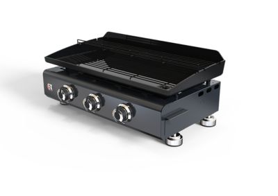 Plancha gaz Brasero Silvia II G 3 feux plaque acier