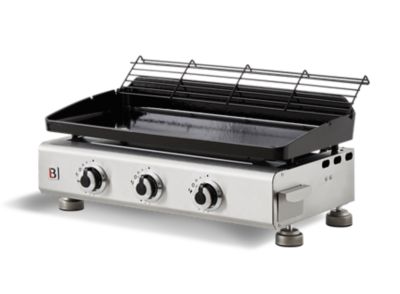 Plancha gaz Brasero Silvia II G 3 feux plaque fonte