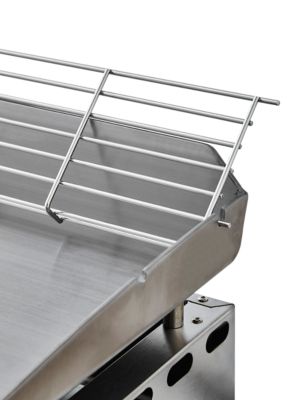 Plancha gaz Brasero Silvia II G 3 feux plaque inox