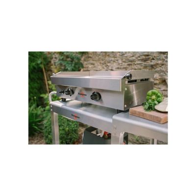 Plancha gaz Krampouz Samba Double PFSB2MA-KR 3000 W Inox