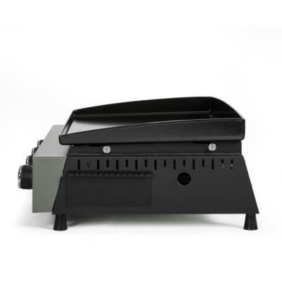 Plancha gaz - LIVOO - DOC325 - 83,5 x 47 x 24 cm - 4 brûleurs - Vert / Noir