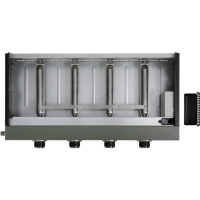 Plancha gaz - LIVOO - DOC325 - 83,5 x 47 x 24 cm - 4 brûleurs - Vert / Noir