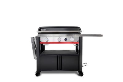 Plancha gaz noir Weber 76 cm sur chariot