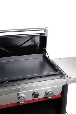 Plancha gaz noir Weber 76 cm sur chariot