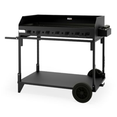 Plancha gaz Pakita 4105 sur chariot noir Le Marquier