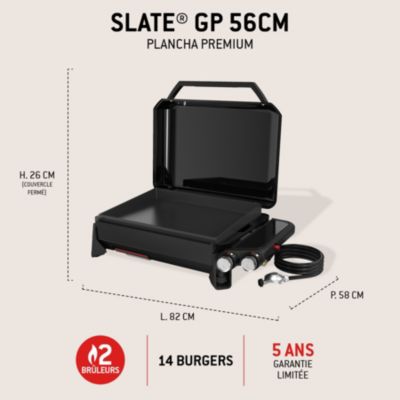 Plancha gaz premium slate 56 cm Weber