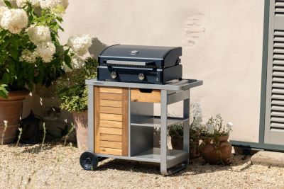 Plancha gaz Sigma Cook 2 brûleurs Campingaz avec couvercle de cuisson