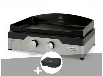 Plancha gaz Signature Allure 260 Duo + Housse de protection - Le Marquier