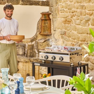 Plancha gaz Silvia II Evo 3 feux 67 cm