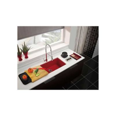 Planche a decouper bambou JOCCA 36 x 27,5 x 4 cm plateau amovible melamine