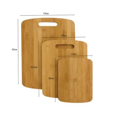 Planche à découper en bambou Box & Beyond vendue par 3 pièces