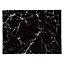 Planche à découper en verre effet marbre noir 40 x 30 cm