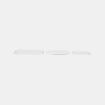 Planche à découper plastique GoodHome Datil coloris blanc, 3 pièces
