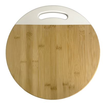 Planche à découper ronde en bambou l. 35,5 cm Guy Levasseur Baya