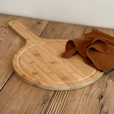 Planche à découper ronde en bambou Ornami