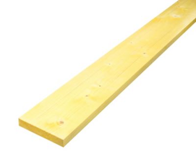 Planche bois traitée 150 x 27 mm L.3 m
