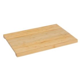 Planche à découper avec rainuresen bambou 40x27cm - Beige- 5five
