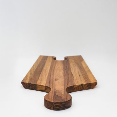 Planche à Découper de Cuisine en Bois Teck Massif Indo - 14x17x500mm