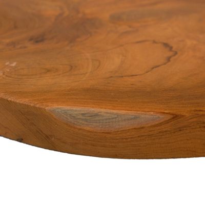 Planche à découper - plateau décoratif rond 30 cm bois de teck - NATE