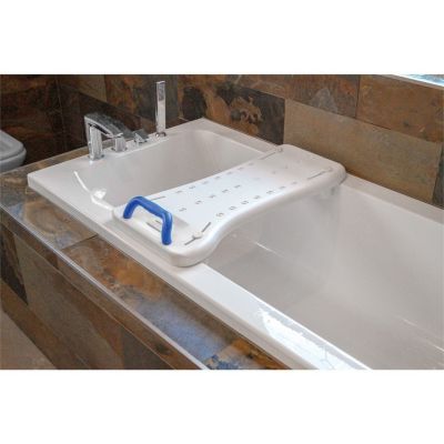 Planche de bain Bm Médical PB-10-B - réglable en largeur avec poignée intégrée, aide à se baigner en toute autonomie