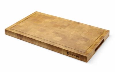 Planche de présentation en chêne, bois de bout, 325x265x(H)30mm - Hendi