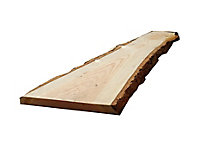 Planche de sapin/douglas 200x40/48 ép.30 mm avec écorce