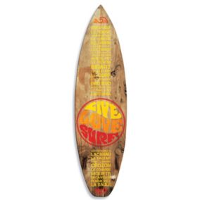 Planche de surf décorative live love surf