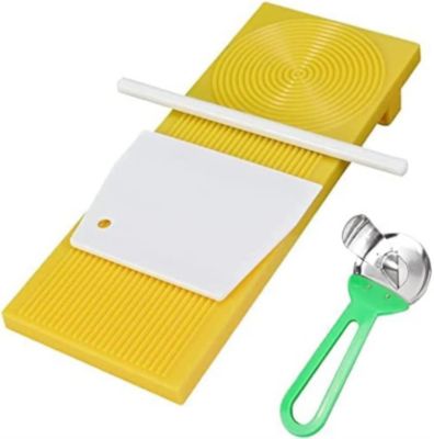 Planche à Gnocchis en Plastique Design incurvé jaune