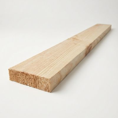 Planche Pin Maritime Massif brut L. 2m x l. 100mm x Ep. 25 mm (Bois sec non traité)