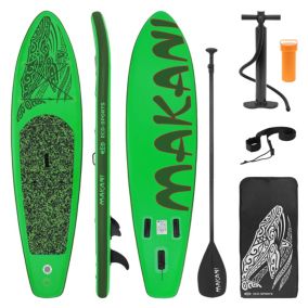 Planche stand up ECD Germany 320 x 80 x 15 cm bleu PVC gonflable jusqu'à 150 kg avec accessoires