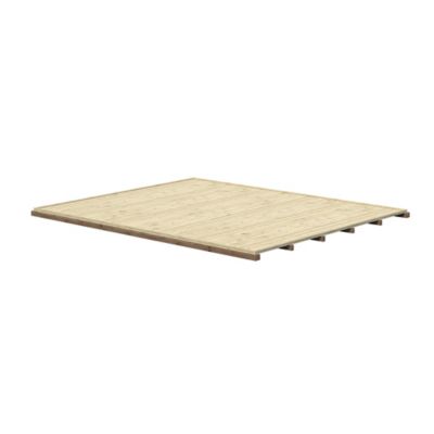 Plancher bois naturel pour Abri de jardin Blooma Belaïa de surface intérieure de 10,8m²