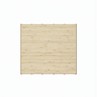 Plancher bois naturel pour Abri de jardin Blooma Belaïa de surface intérieure de 10,8m²