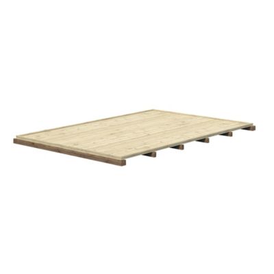 Plancher bois naturel pour Abri de jardin Blooma Belaïa de surface intérieure de 4,9m²