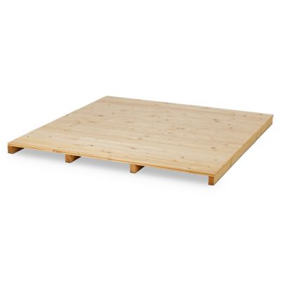 Plancher bois naturel pour Abri de jardin Klikstrom Mokau de surface intérieure de 2,40m²