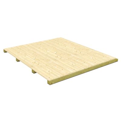 Plancher bois naturel pour Abri de jardin Taman de surface intérieure de 11,24m²