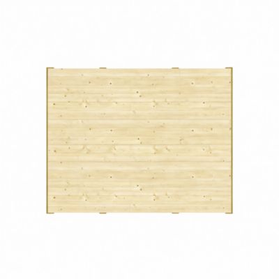 Plancher bois naturel pour Abri de jardin Taman de surface intérieure de 11,24m²
