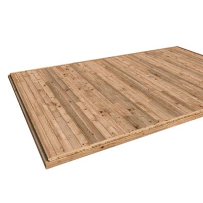Plancher bois traité autoclave pour Abri de jardin Klikstrom Taman monopente de surface intérieure de 11,2m²