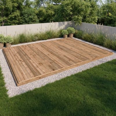 Plancher bois traité autoclave pour Abri de jardin Klikstrom Taman monopente de surface intérieure de 11,2m²